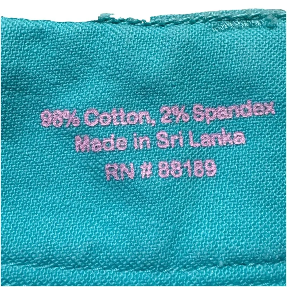 Lilly Pulitzer Clifton Shorts Sz 00 Aqua with White Polka Dots 2 Button Closure